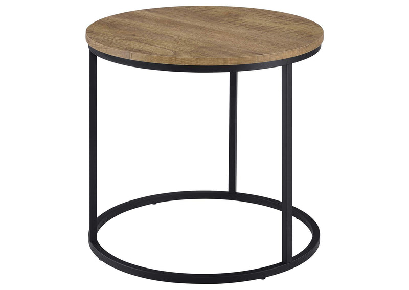 736037 Lainey Round Occasional Side End Table Mango