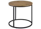 736037 Lainey Round Occasional Side End Table Mango