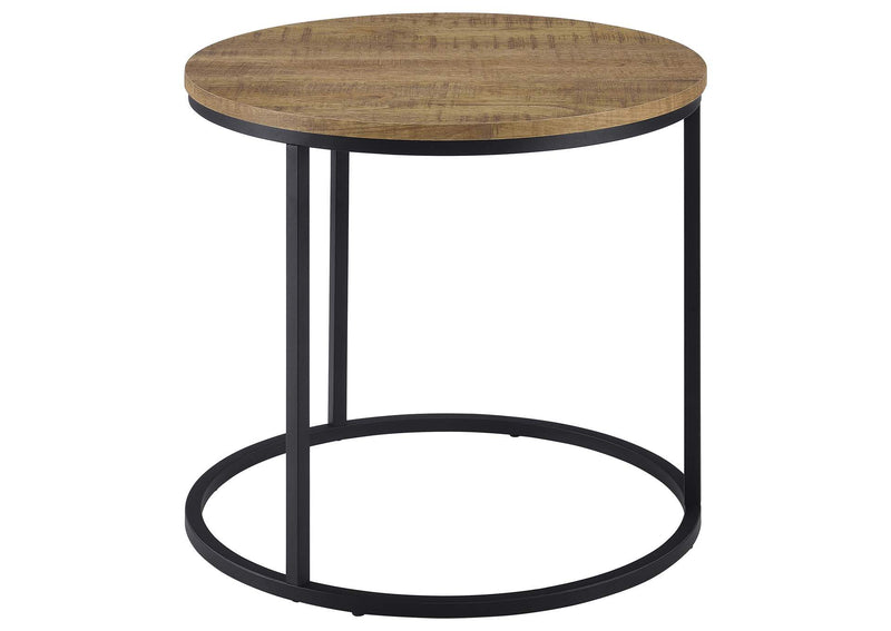 736037 Lainey Round Occasional Side End Table Mango