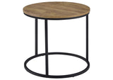 736037 Lainey Round Occasional Side End Table Mango