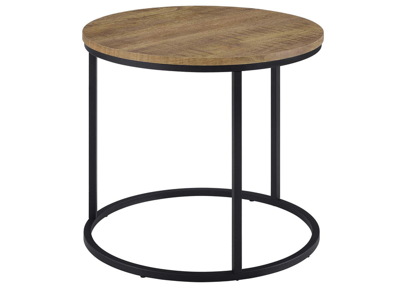 736037 Lainey Round Occasional Side End Table Mango