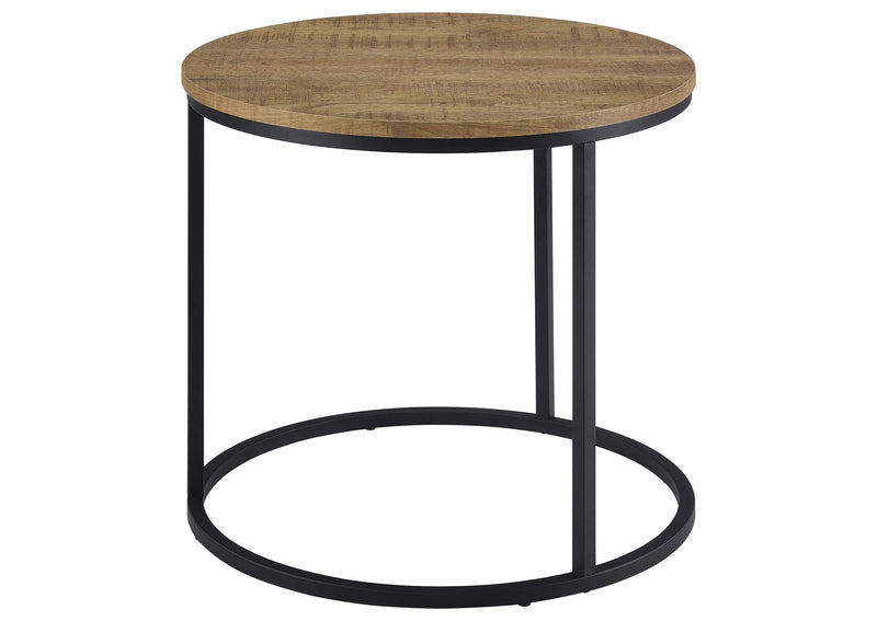 736037 Lainey Round Occasional Side End Table Mango