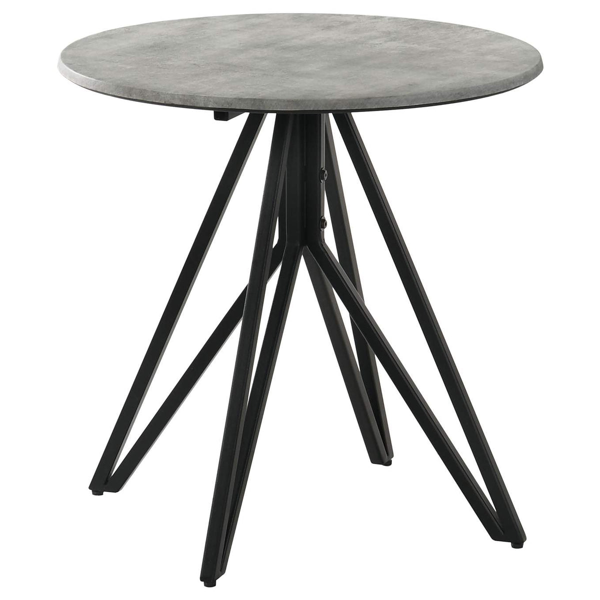 736178-S3 Hadi 3-piece Round SmartTop Coffee and End Table Set Cement