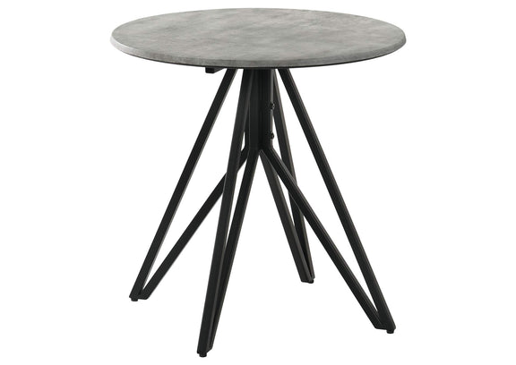 736178-S3 Hadi 3-piece Round SmartTop Coffee and End Table Set Cement