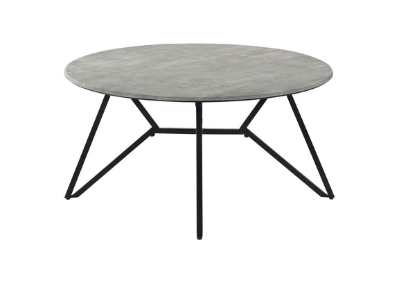 736178-S3 Hadi 3-piece Round SmartTop Coffee and End Table Set Cement