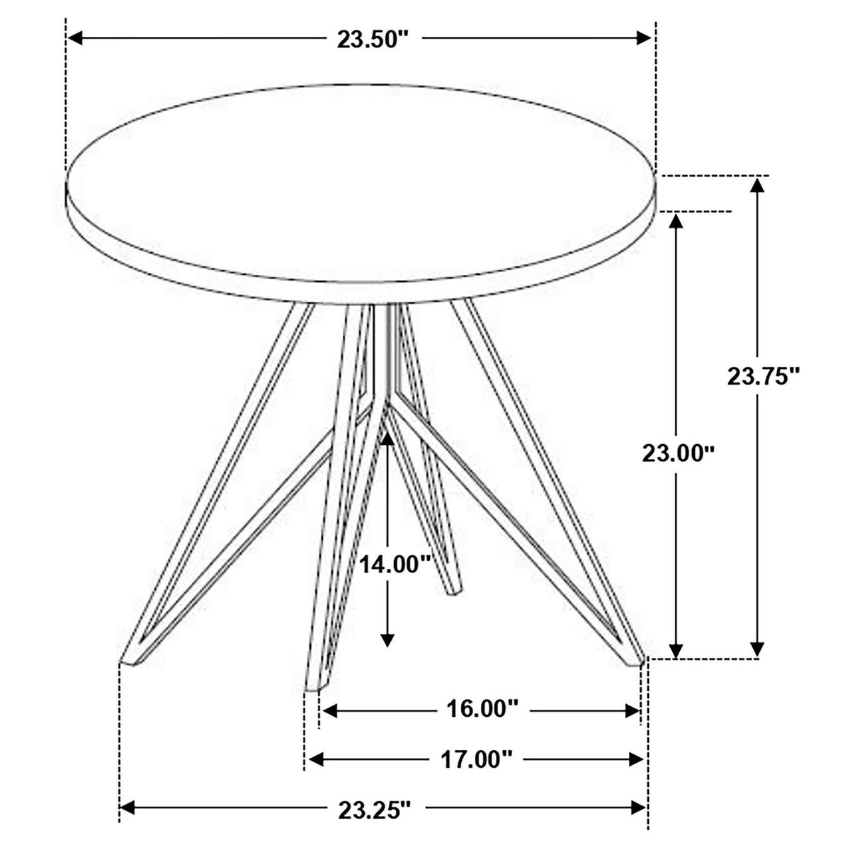736178-S3 Hadi 3-piece Round SmartTop Coffee and End Table Set Cement