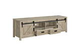 736263 Madra 2-door Engineered Wood 79-inch TV Stand Distressed Pine