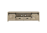 736263 Madra 2-door Engineered Wood 79-inch TV Stand Distressed Pine
