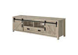 736263 Madra 2-door Engineered Wood 79-inch TV Stand Distressed Pine