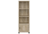 736283-SET Sachin 3-piece 79-inch TV Entertainment Center Antique Pine