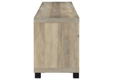 736283 Sachin 4-door Engineered Wood 79-inch TV Stand Distressed Pine