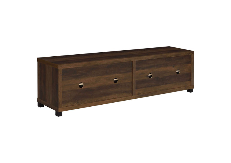 736293 Sachin 4-door Engineered Wood 79-inch TV Stand Dark Pine