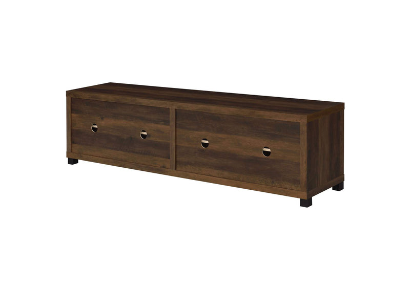 736293 Sachin 4-door Engineered Wood 79-inch TV Stand Dark Pine