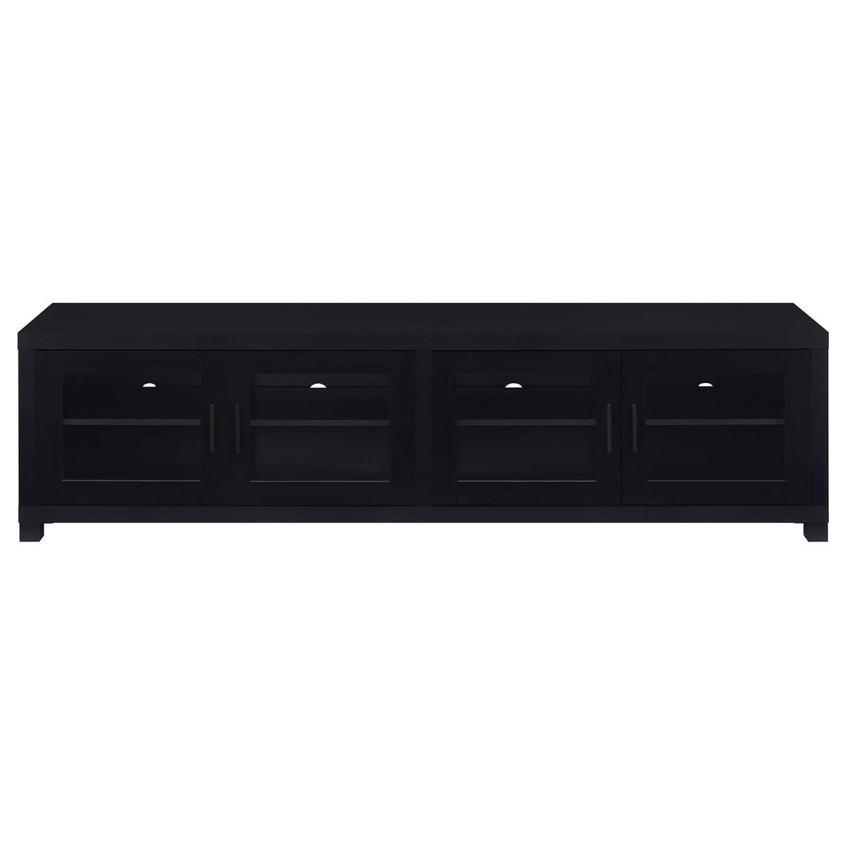 736303-SET Sachin 3-piece Entertainment Center 79-inch TV Stand Black