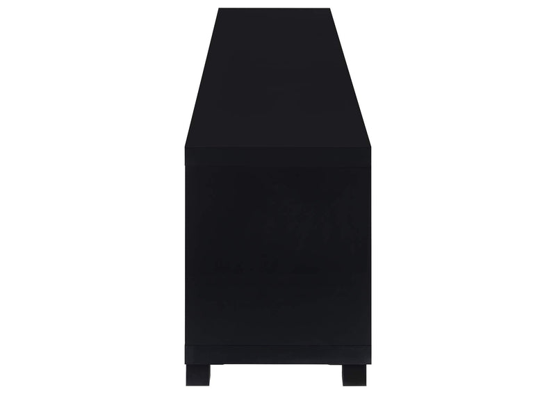736303-SET Sachin 3-piece Entertainment Center 79-inch TV Stand Black