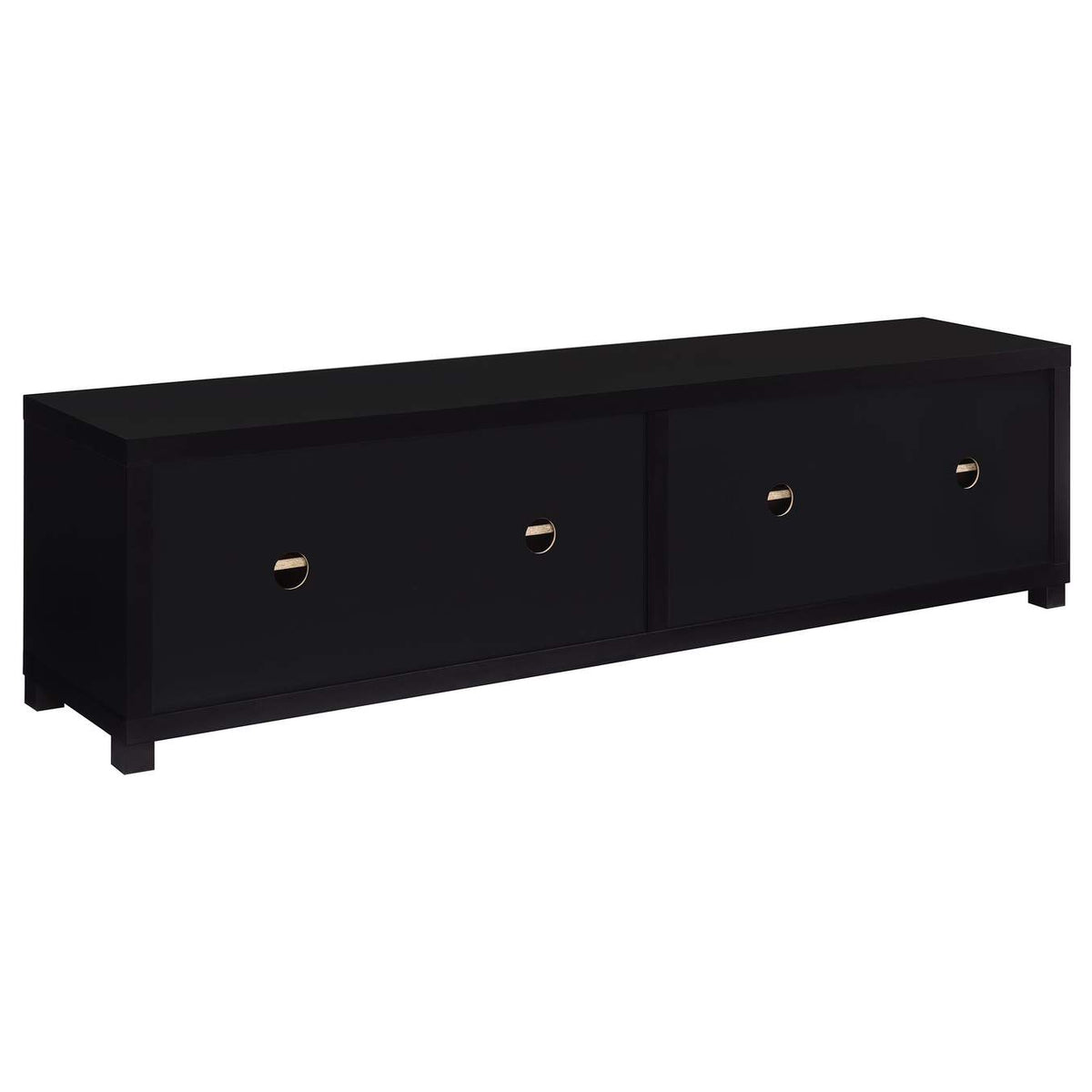 736303-SET Sachin 3-piece Entertainment Center 79-inch TV Stand Black