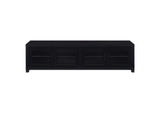 736303 Jupiter 4-door Engineered Wood 79-inch TV Stand Black
