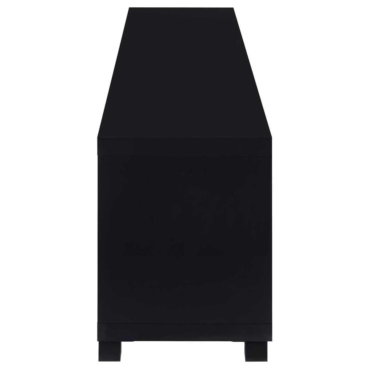 736303 Jupiter 4-door Engineered Wood 79-inch TV Stand Black