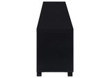 736303 Jupiter 4-door Engineered Wood 79-inch TV Stand Black