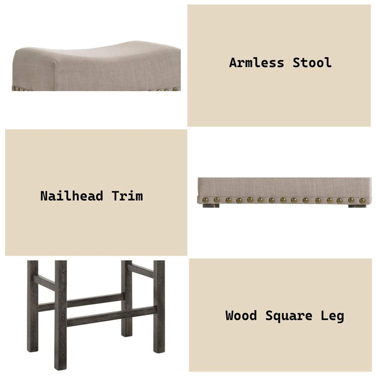 73833 Martha Ii Counter Height Stool - Set of 2