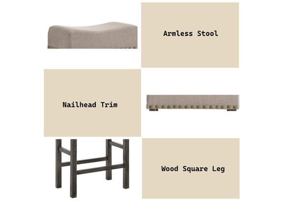 73833 Martha Ii Counter Height Stool - Set of 2