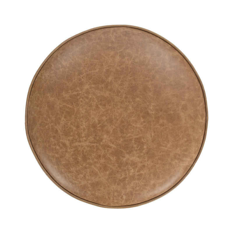Clair - Leather Round Table
