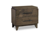 EQY681 Broderick Two - Drawer Nightstand In Wild Oats Brown