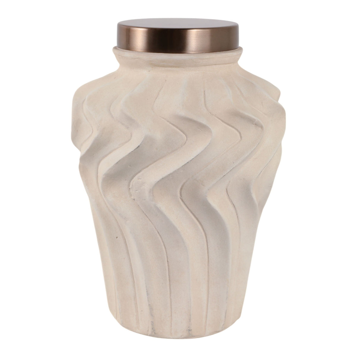 13" Bristol Large Eco-Mix Jar - Beige