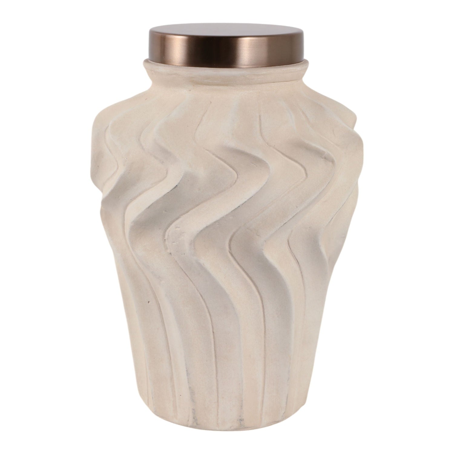 13" Bristol Large Eco-Mix Jar - Beige