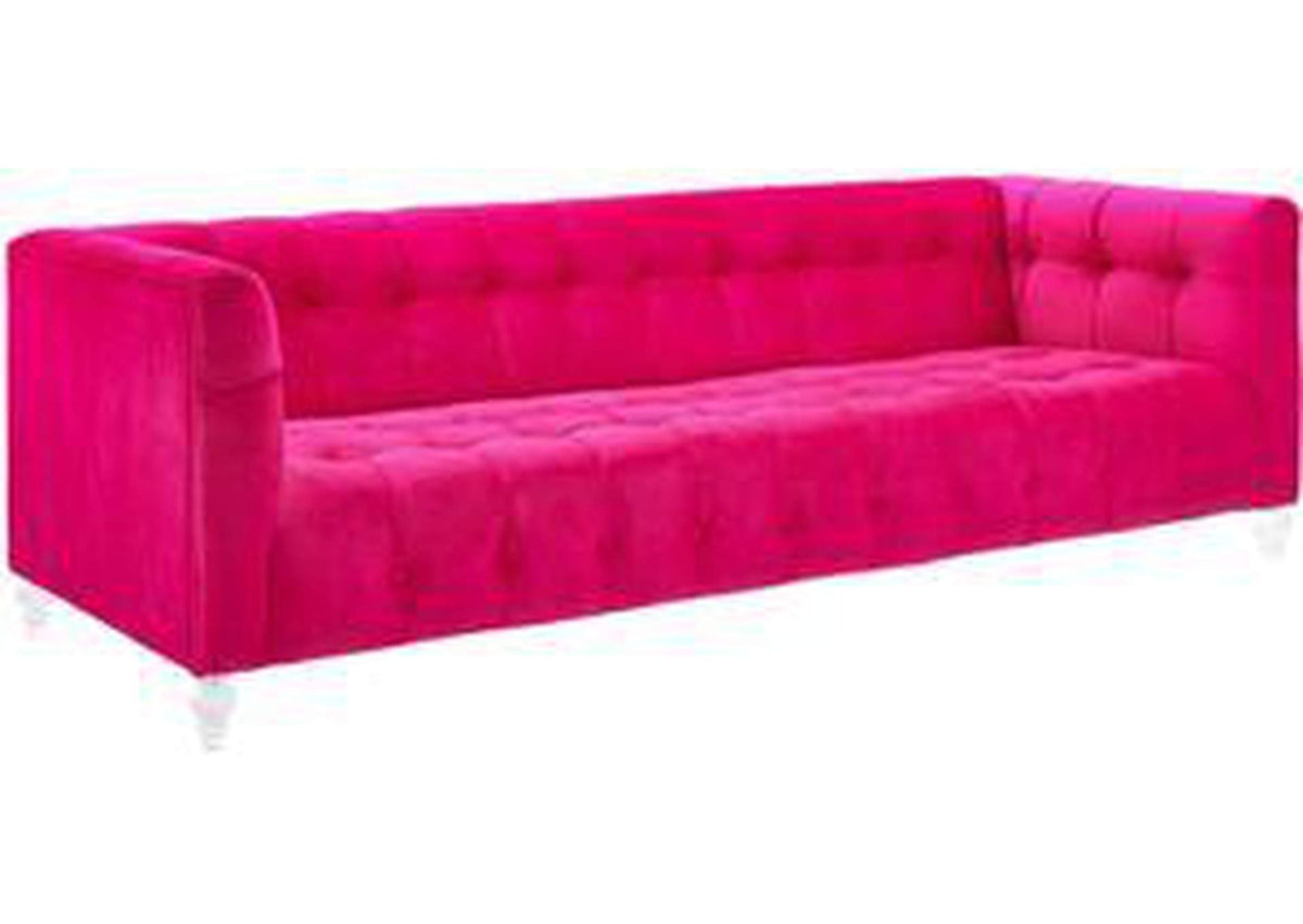 TOV-S110 Bea Hot Pink Velvet Sofa