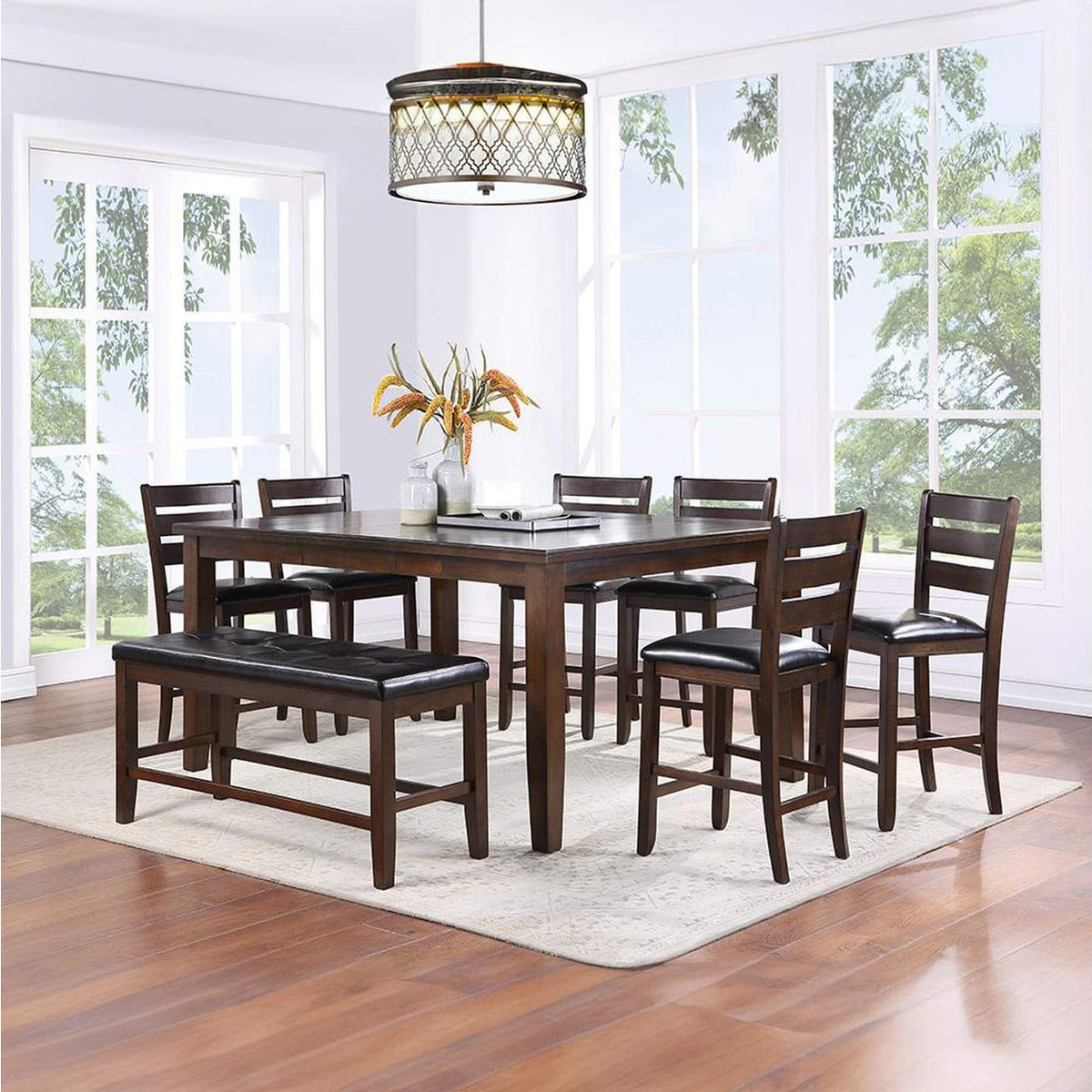 74634 Urbana Counter Height Bench