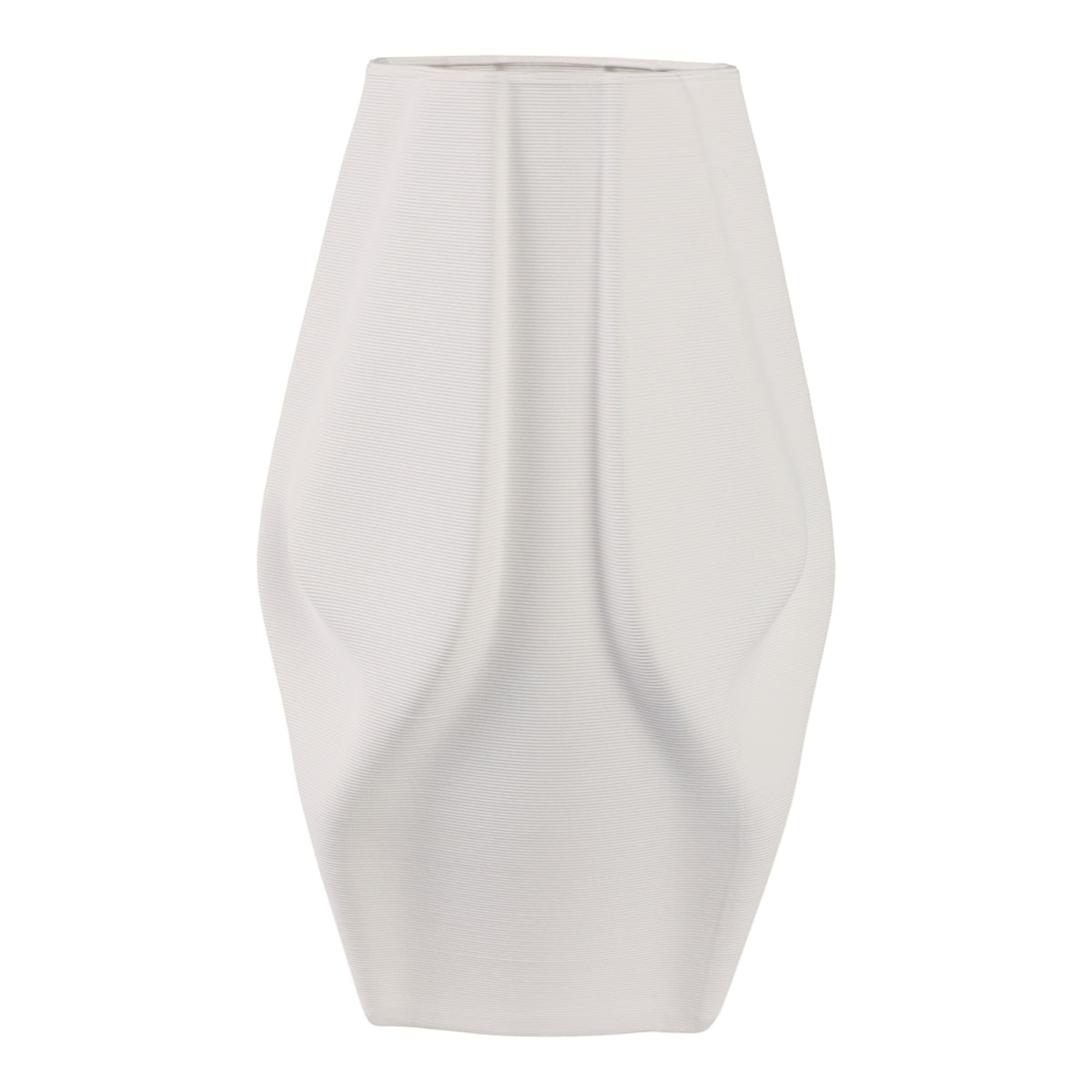 Carver Large 3D Printed Vase - Ivory