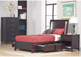NV23D5 Nevis Low Profile Storage Bed In Espresso