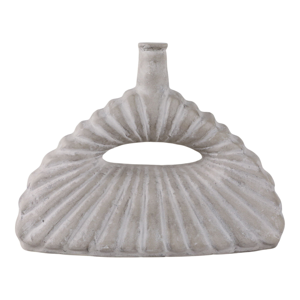 15" x 12" Barrington Short Eco-Mix Vase - Gray