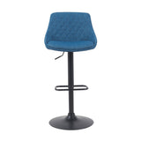 Anibal - Adjustable Swivel Barstool - Blue