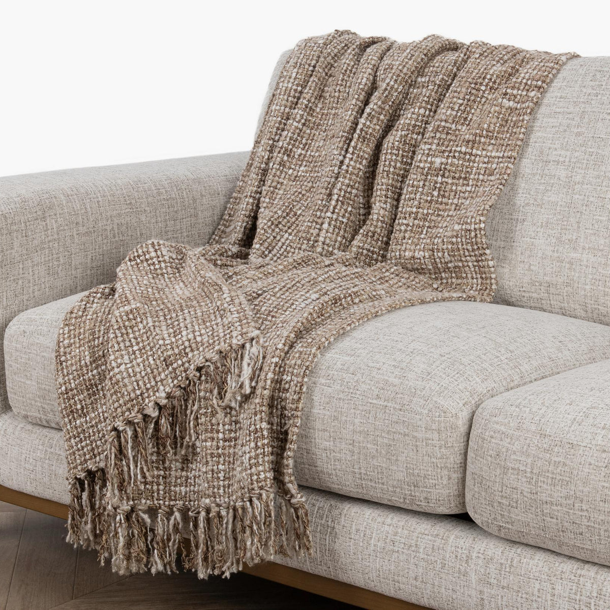 Throws - 50" x 70" TC Porter Throw - Natural / Ivory