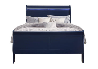 CHARLIE-BLUE-FB CHARLIE BLUE FULL BED WITH LED