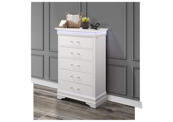 CHARLIE-WHITE-CH_W_LED CHARLIE WHITE CHEST WITH LED