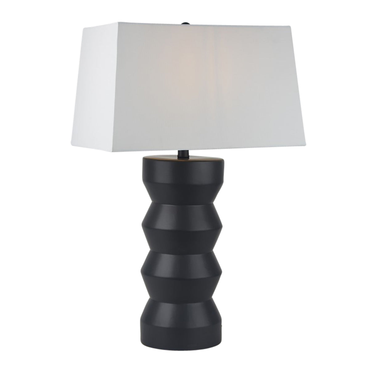 28" Totem Table Lamp - Black