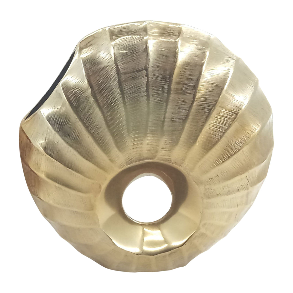 Metal 12" Haven Large Vase - Gold