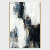 Gloss - 48" x 72" Painting Art by Buddy Whitlock - Gray / Black