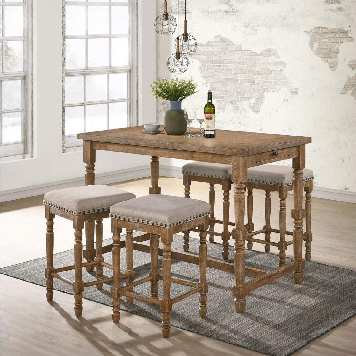 77177 Farsiris Counter Height Stool - Set of 2