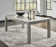 Alexandra Solid Wood Rectangular Dining Table in Rustic Latte