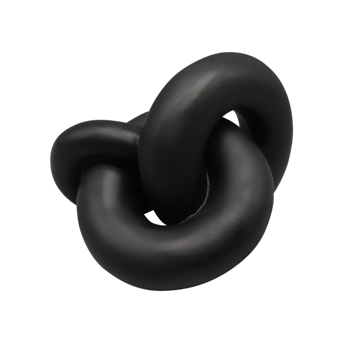 9" Resin Knot Decor - Black