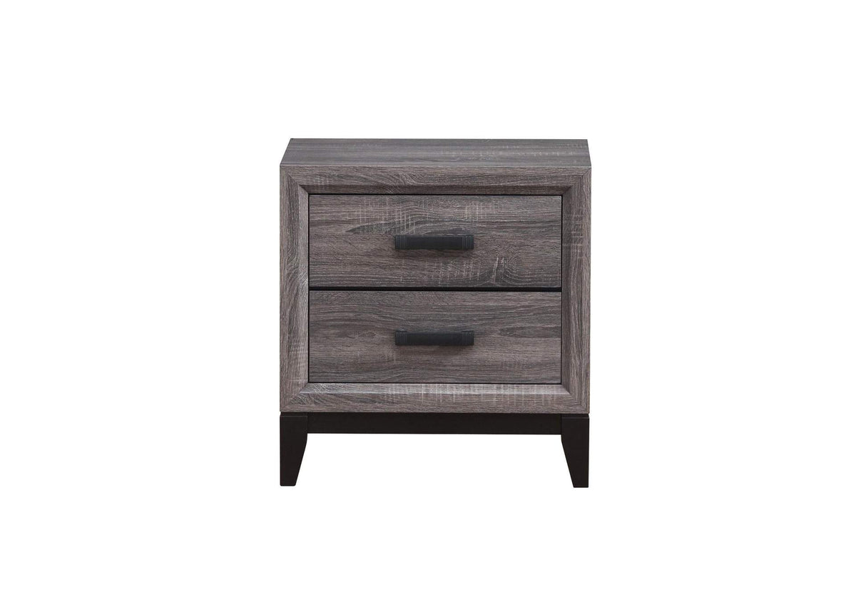 KATE-FOIL_GREY-NS KATE FOIL GREY NIGHTSTAND