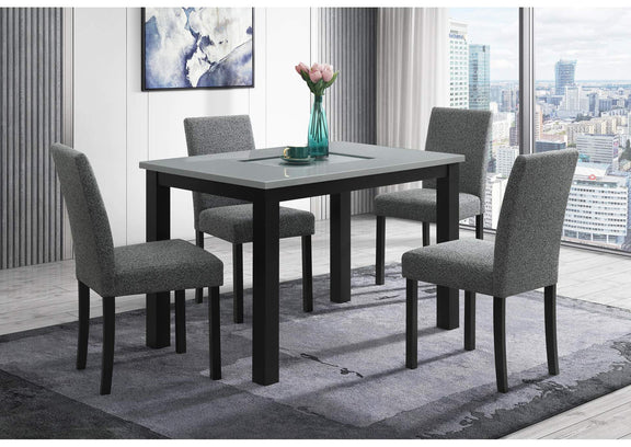 D8112DT+4_D8112DC D8112 DINING TABLE WITH 4 D8112 DINING CHAIRS