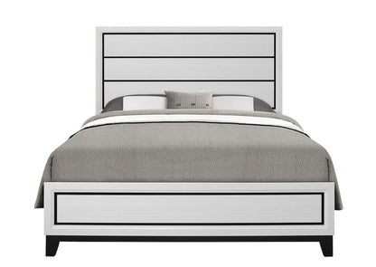 KATE-WHITE-QB_DR_MR_NS KATE WHITE QUEEN BED, DRESSER, MIRROR, NIGHTSTAND