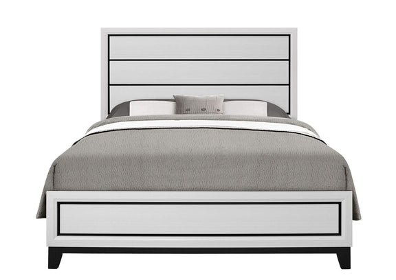 KATE-WHITE-QB_DR_MR_NS KATE WHITE QUEEN BED, DRESSER, MIRROR, NIGHTSTAND