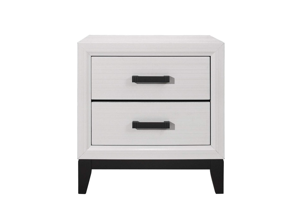 KATE-WHITE-NS KATE WHITE NIGHTSTAND