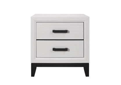 KATE-WHITE-NS KATE WHITE NIGHTSTAND